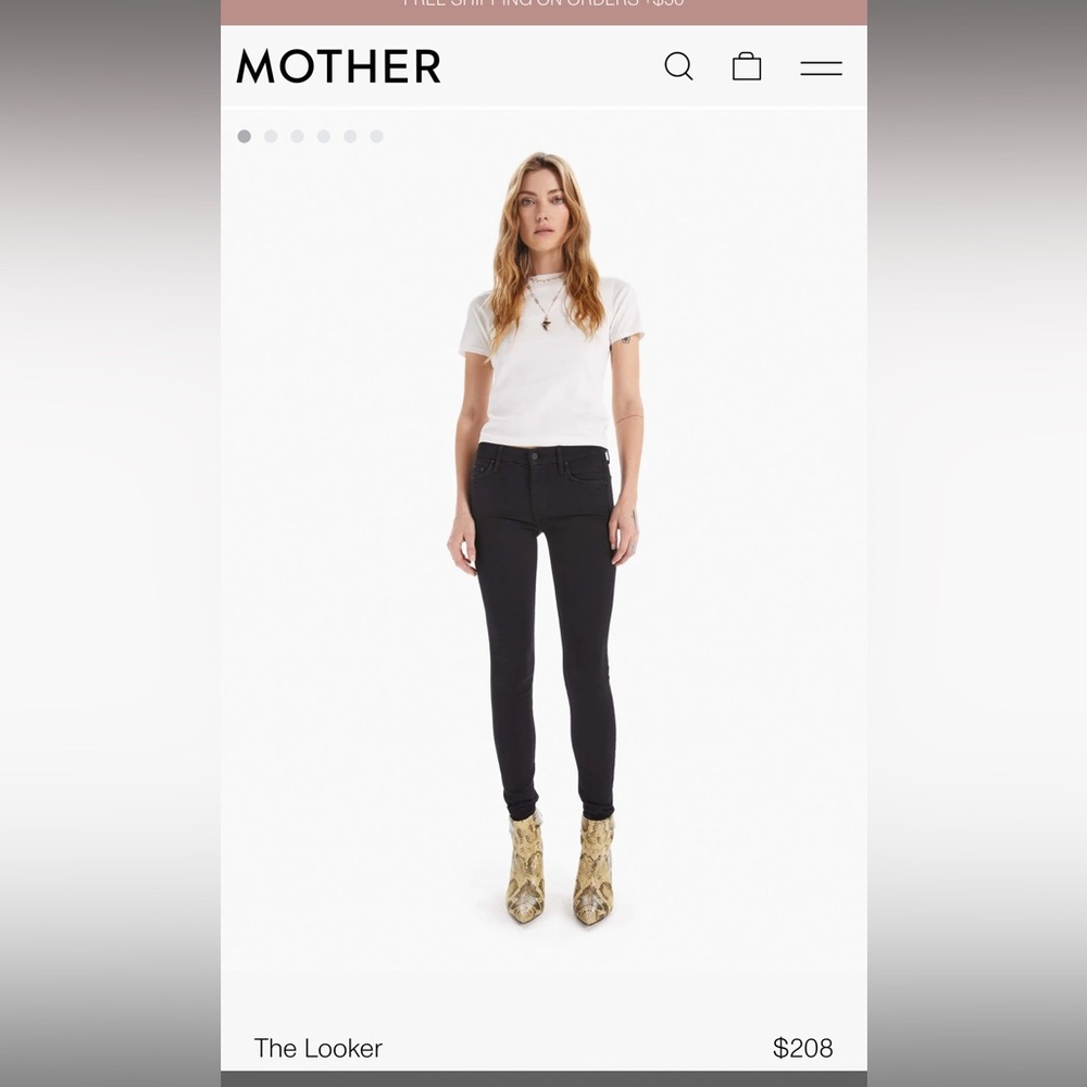 Mother "The Looker" Skinny Jeans - 30